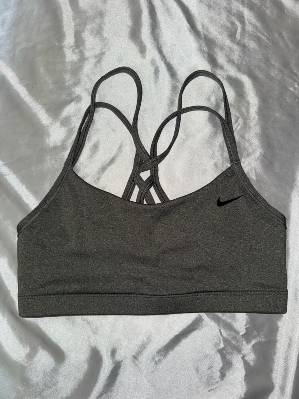 Nike Charcoal Gray Strappy Sports Bra